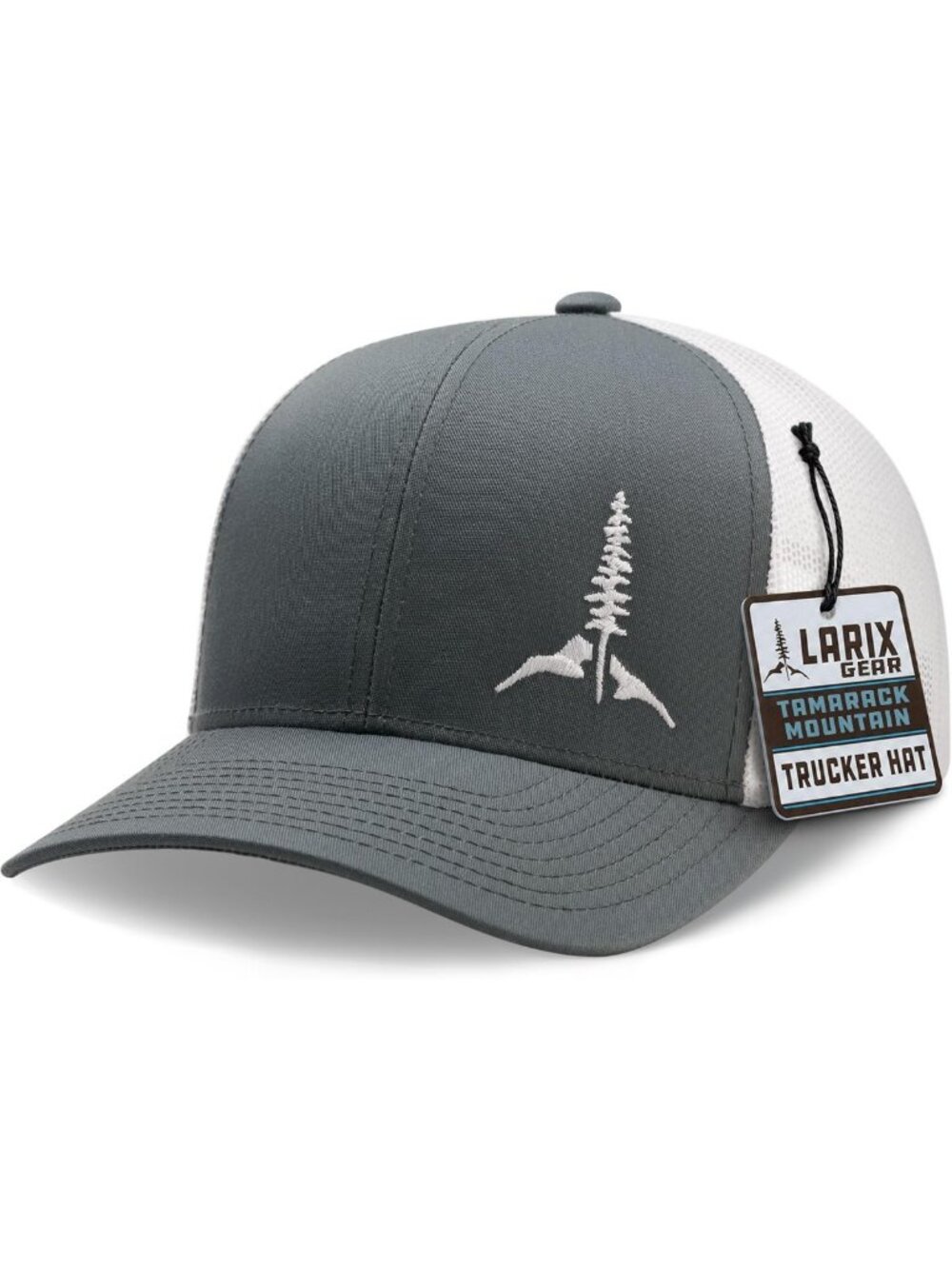 Men's Trucker Hat, Mesh Snapback Cap, Outdoor Tamarack Mountain Style